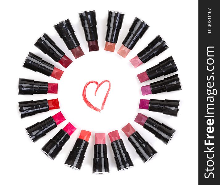 Colored lipstick testers