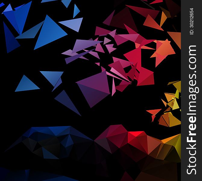 Triangular style abstract background of triangles. Triangular style abstract background of triangles