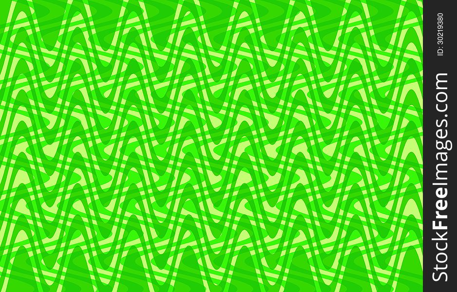 Bright green waves background