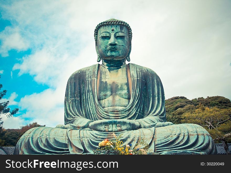 Gaint Japannese Buddha in Kamakura