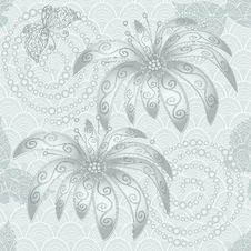 Vintage Silvery Seamless Pattern Royalty Free Stock Photos Vintage Silvery Seamless Pattern Royalty Free Stock Photos
