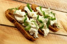 Cream Cheese Sandwiches Stock Photography Cream Cheese Sandwiches Stock Photography