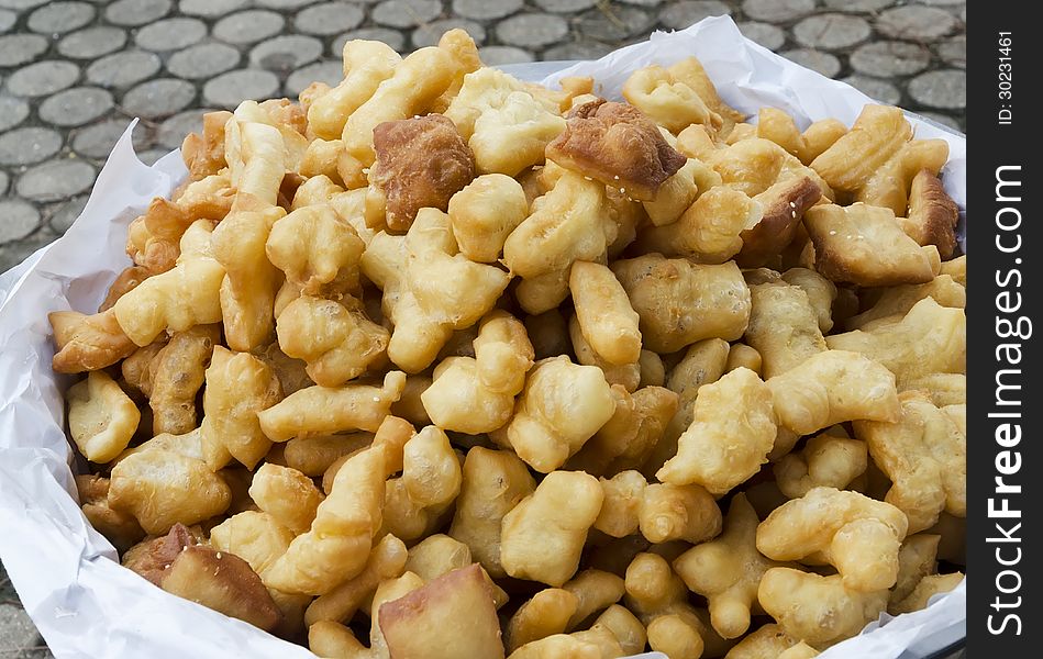 Deep-fried dough stick in thailand