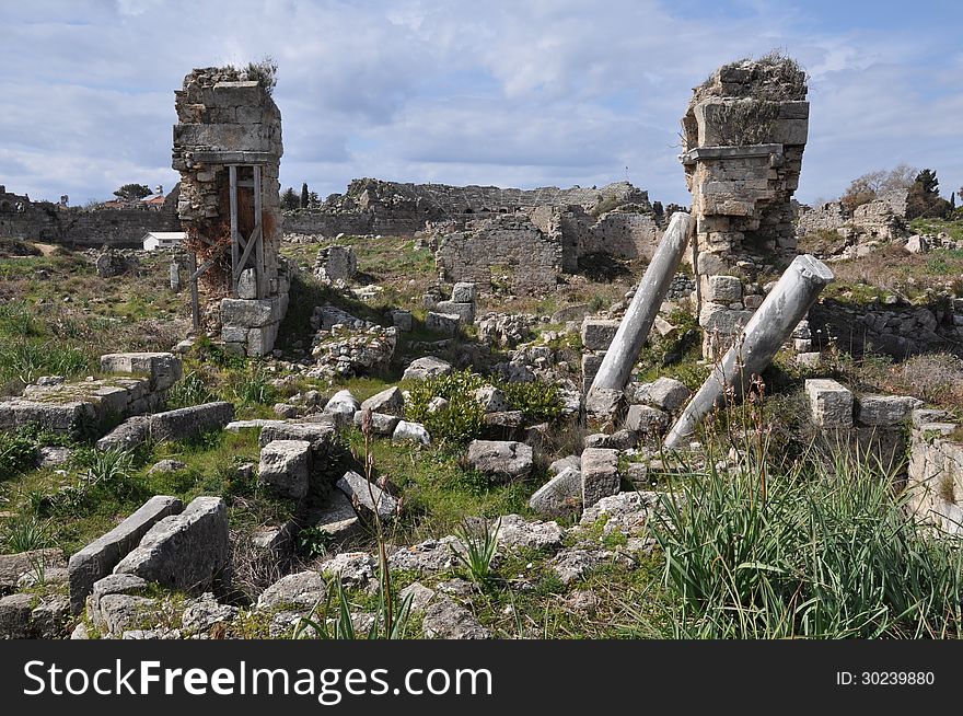 Antique Side with Amphitheatre, Turkey