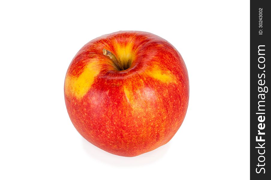 Fresh apple  on white background