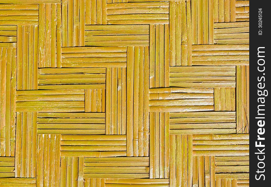 Texture of bamboo weaved wall