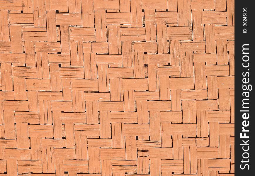 Texture of bamboo weaved wall