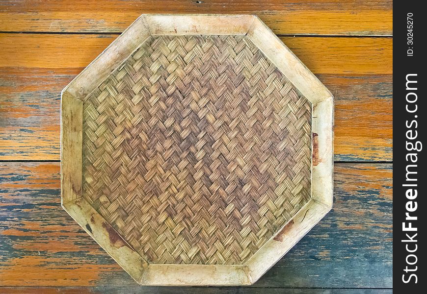 Thai Style Bamboo Weaved Saucer