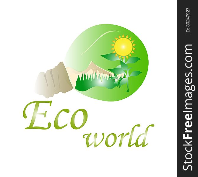 Illustration of a eco world. Illustration of a eco world.