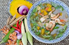 Spicy Mixed Vegetable Soup &x28;Kaeng Liang&x29; Royalty Free Stock Image Spicy Mixed Vegetable Soup &x28;Kaeng Liang&x29; Royalty Free Stock Image