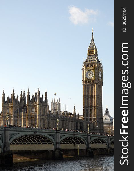 Westminster Bridge and Big Ben, London