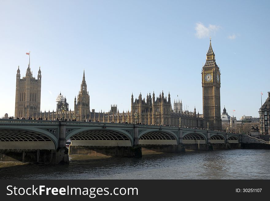 Westminster Bridge and Big Ben, London