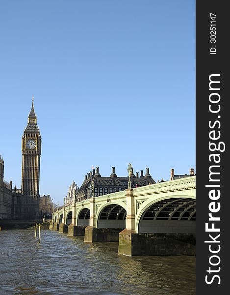 Westminster Bridge and Big Ben, London