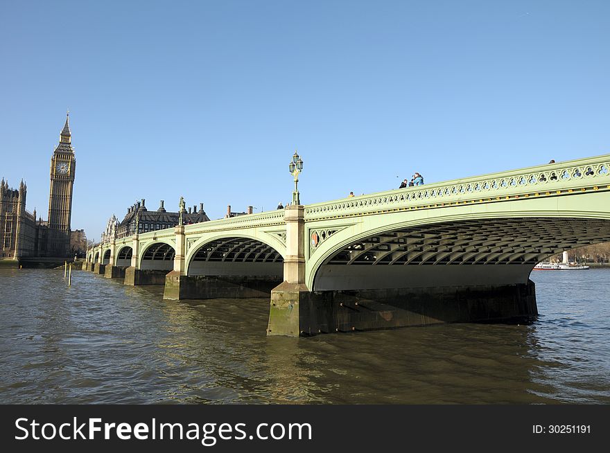 Westminster Bridge and Big Ben, London