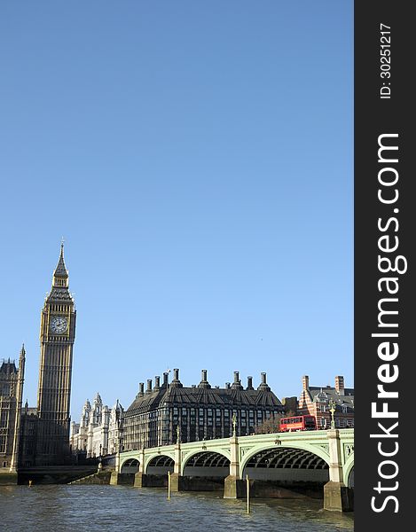 Westminster Bridge and Big Ben, London