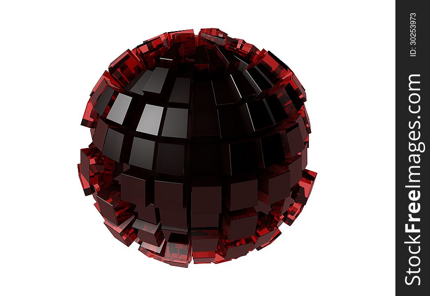 Sphere from cubes.complex of cubes. Sphere from cubes.complex of cubes.