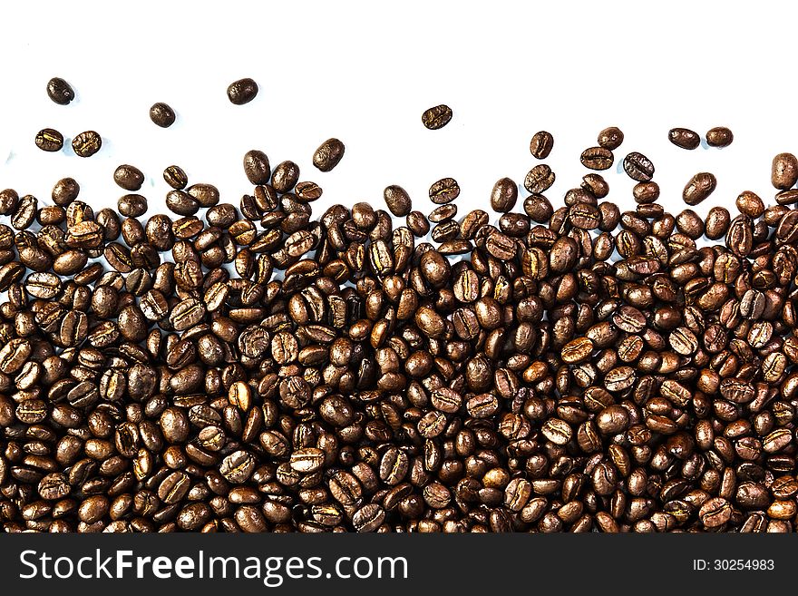 Coffee Beans And Coffee Cup