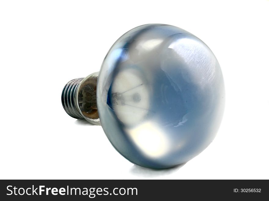 Electric Bulb On A White Background