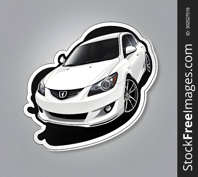 Sleek Car (Free Sticker)