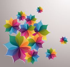 Set Of Spring Flowers Backgrounds Royalty Free Stock Images Set Of Spring Flowers Backgrounds Royalty Free Stock Images