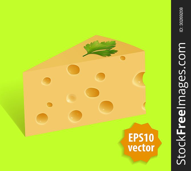 Vector Piece Of Cheese
