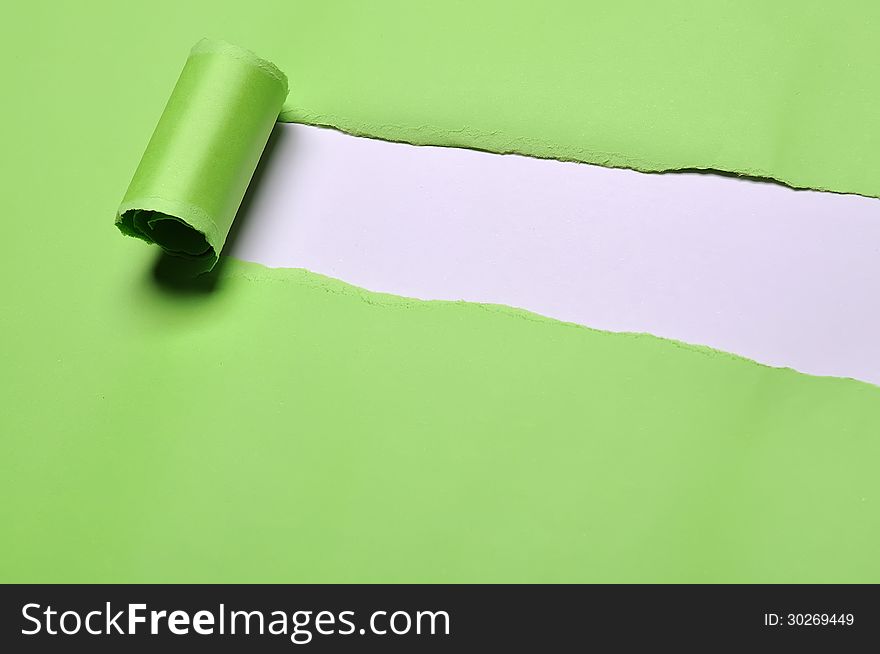 Torn paper with space for text with white background