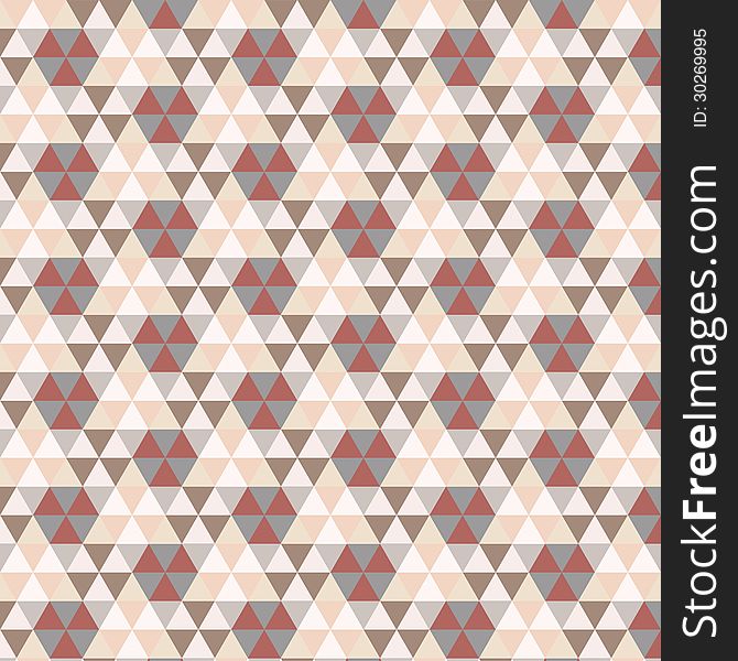 Triangular vintage pattern. Vector seamless background