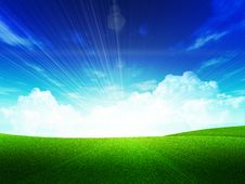 Green Field Royalty Free Stock Image Green Field Royalty Free Stock Image