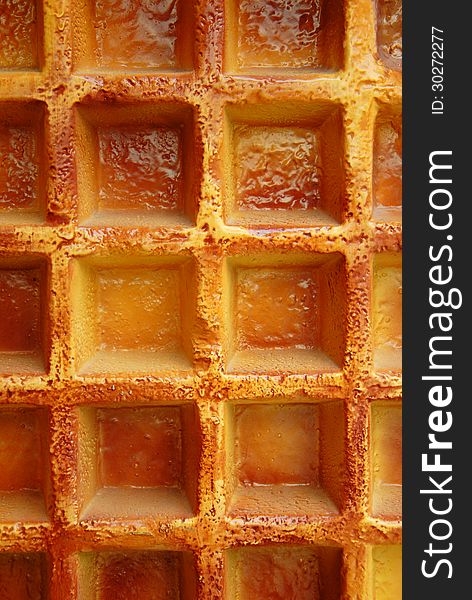 Waffel texsture background taken from a big waffel.