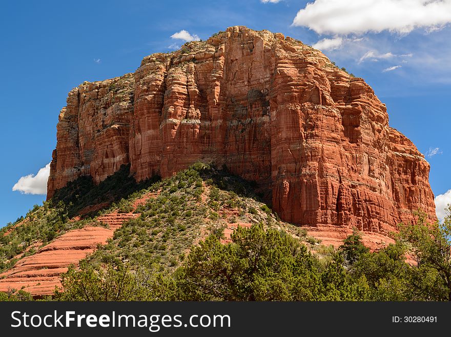 Courthouse Bute, Red Rocks, Sedona Arizona. Courthouse Bute, Red Rocks, Sedona Arizona