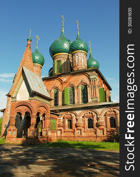 Church of St. John the Chrysostom in the Puzzle. Yaroslavl, Russia. Built in 1654.