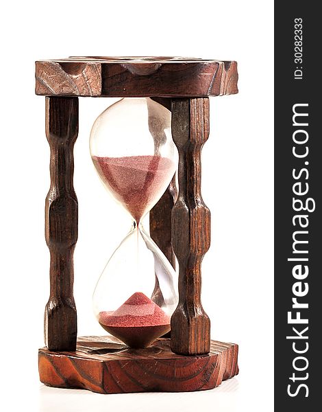 Hourglass with pink sand means that the time passes for everybody