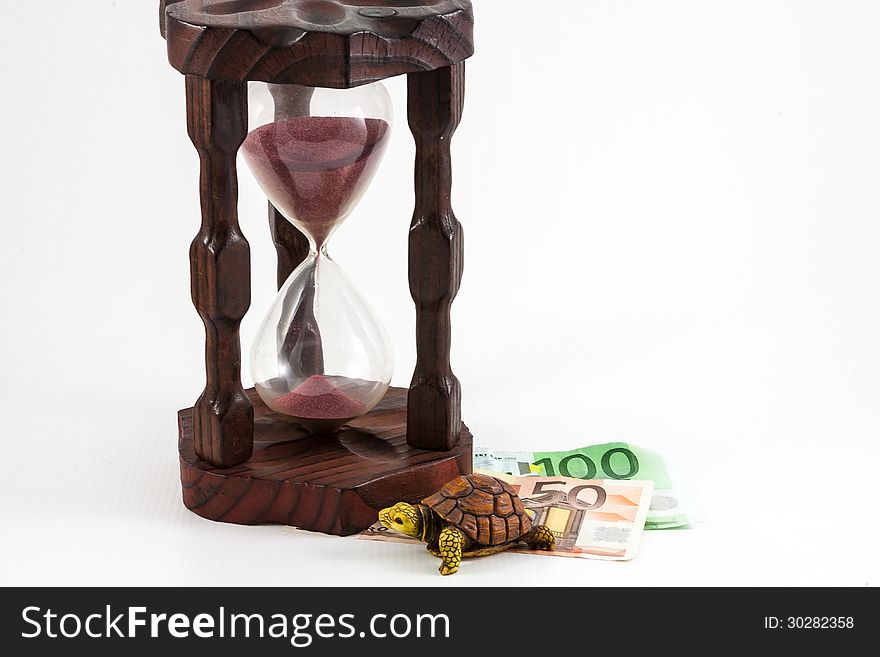 Hourglass And Money