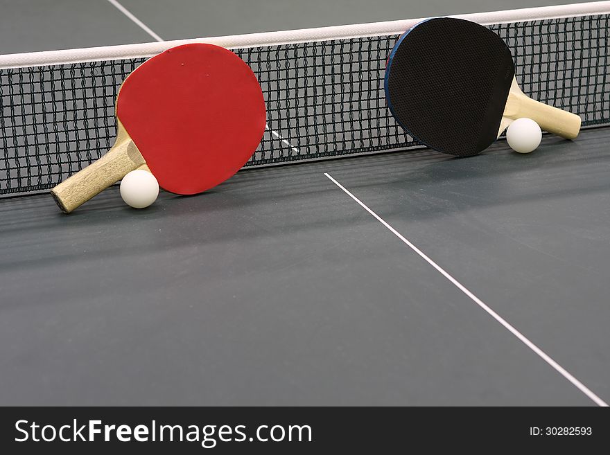 Table tennis rackets for table tennis table