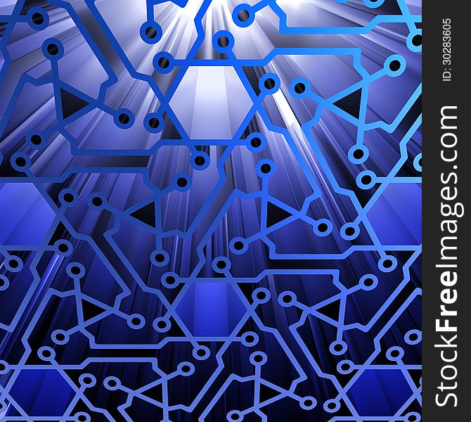 Abstract Technology Background