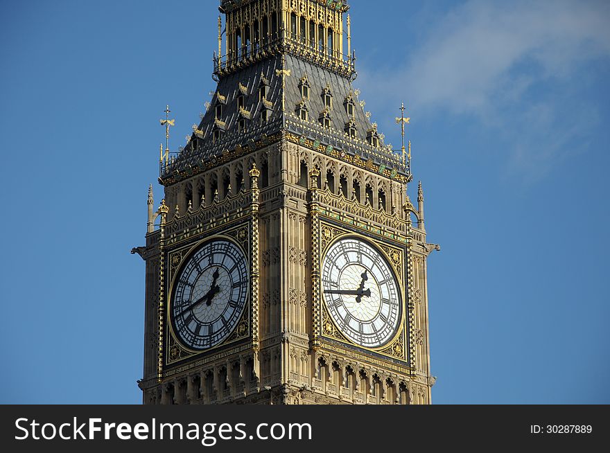 Clock face of Big Ben, Westminster