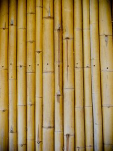 Bamboo Wall Royalty Free Stock Photography