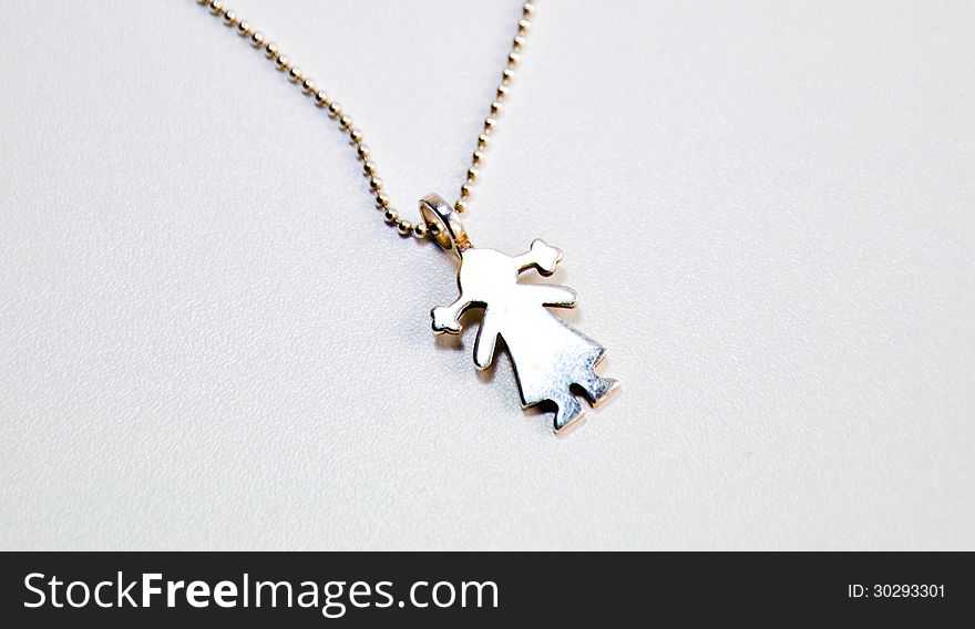 Beautiful Little girl silver necklace. Beautiful Little girl silver necklace