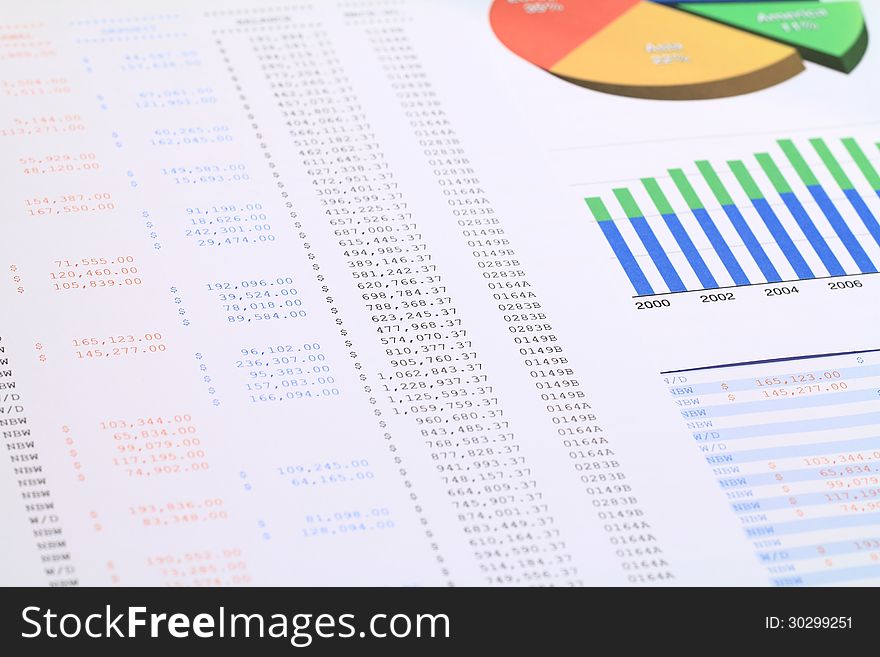 Financial statements review and analyze with colorful charts and tables. Financial statements review and analyze with colorful charts and tables.