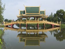 Covered, Thai-style Bridge Stock Images Covered, Thai-style Bridge Stock Images