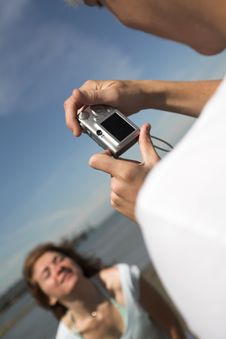 Taking Pictures Royalty Free Stock Photo Taking Pictures Royalty Free Stock Photo