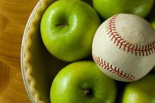 Apple Pie And Baseball Royalty Free Stock Photography Apple Pie And Baseball Royalty Free Stock Photography