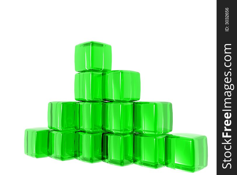 Green Gel Cubes