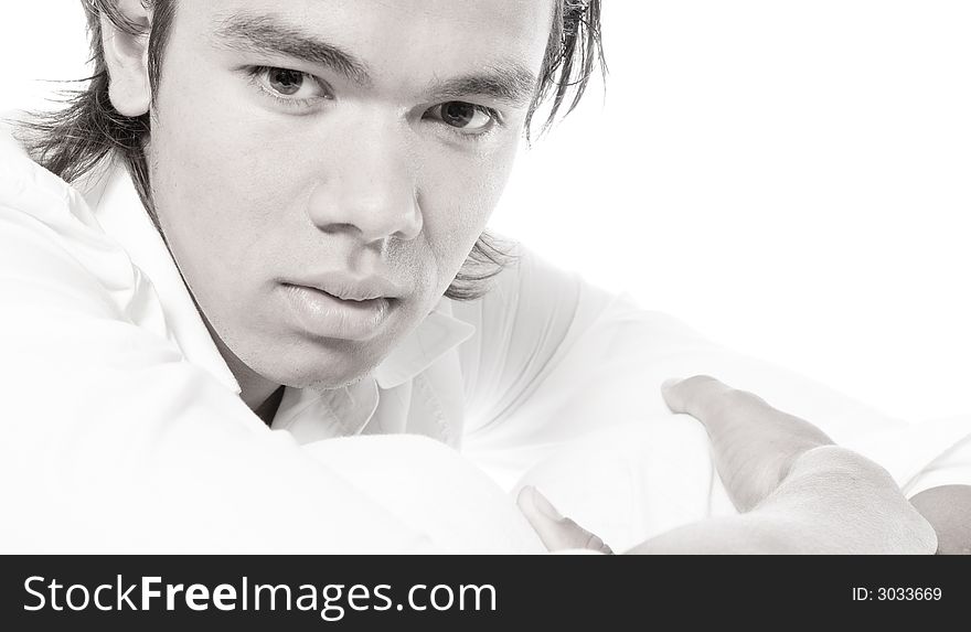 Handsome Asian sexy looking boy in the photo studio. Handsome Asian sexy looking boy in the photo studio