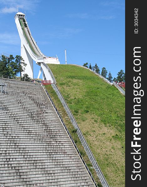 Holmenkollen Ski Jump in Oslo, Norway. The old version - a new one is beeing built now.