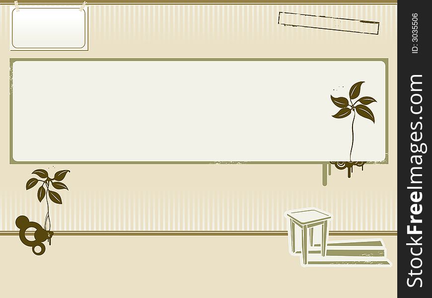 Background for site with stool