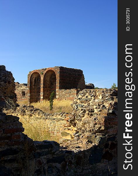 Ruins Romans of S.Cucufate, Vidigueira, Portugal.