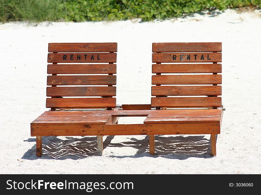 Beach Rental Chairs on Florida's Gulf Coast