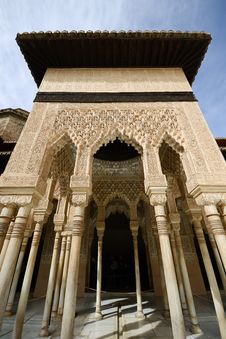 Courtyard Of The Lions In The Alhambra Royalty Free Stock Photos