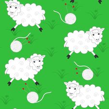 Sheeps And Balls For Knitting Royalty Free Stock Photos Sheeps And Balls For Knitting Royalty Free Stock Photos